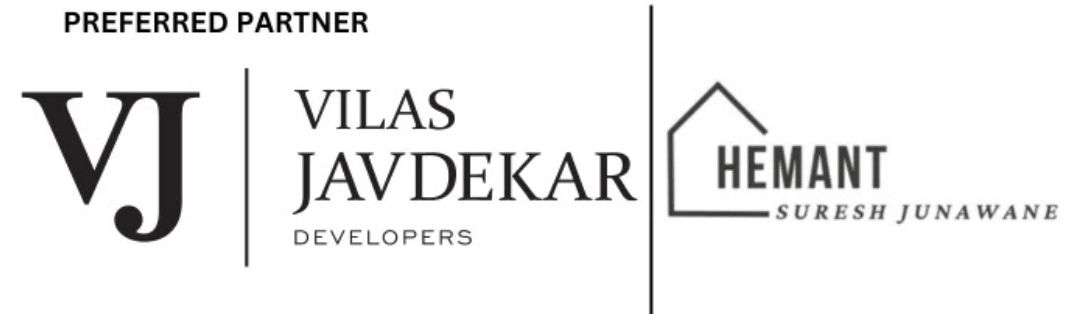 Traditional yet modern Vilas Javdekar logo with architectural elements
